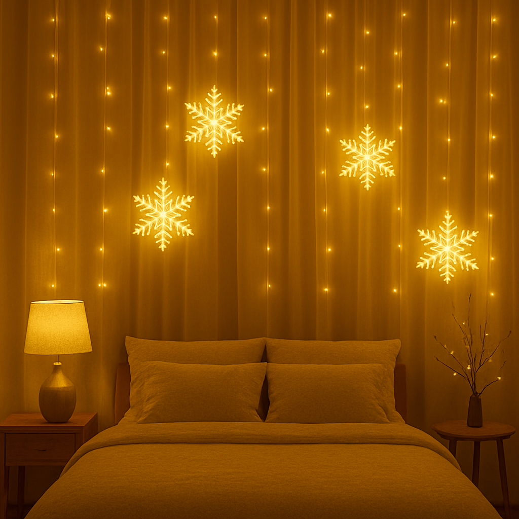 Winter Glow Curtain Lights