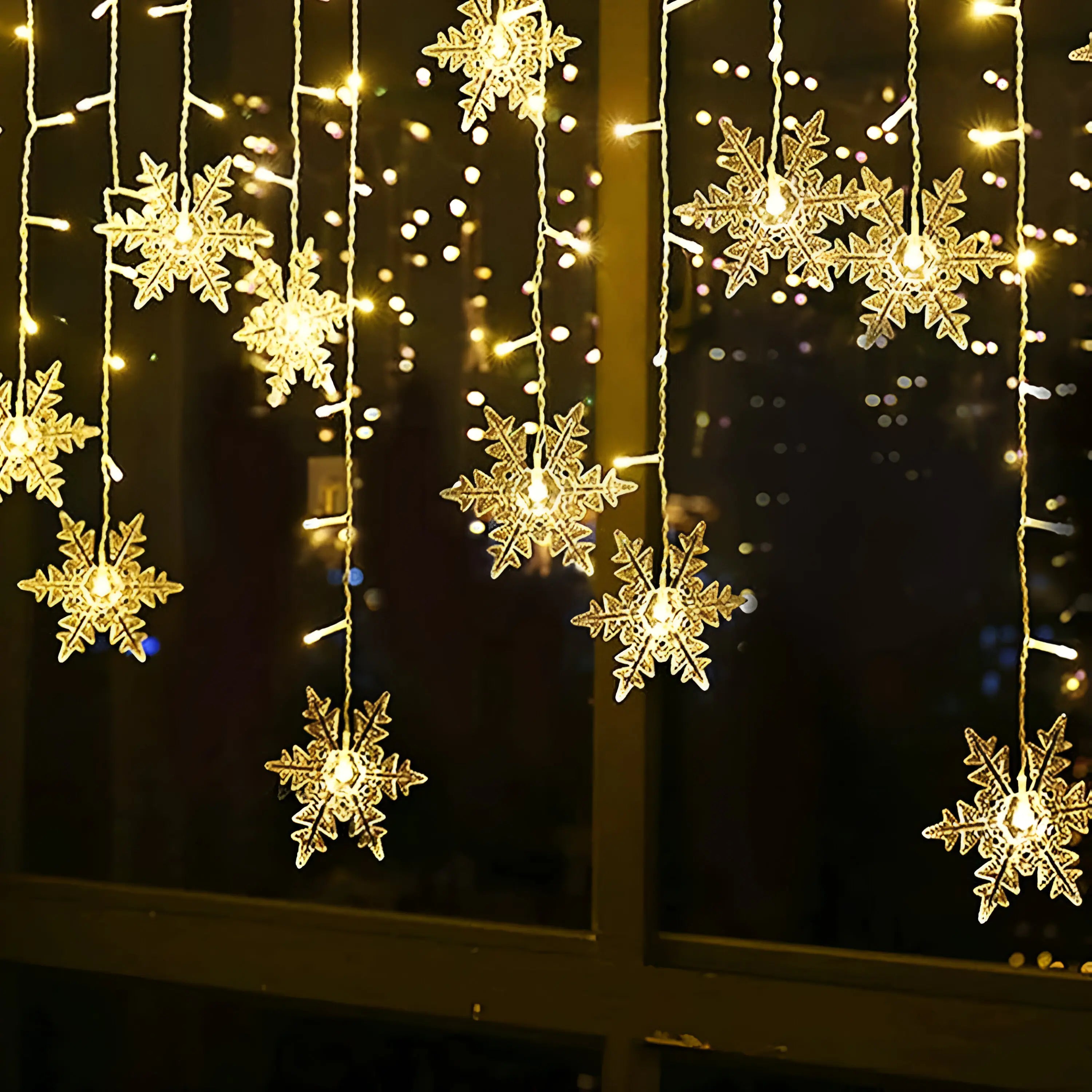 Winter Glow Curtain Lights